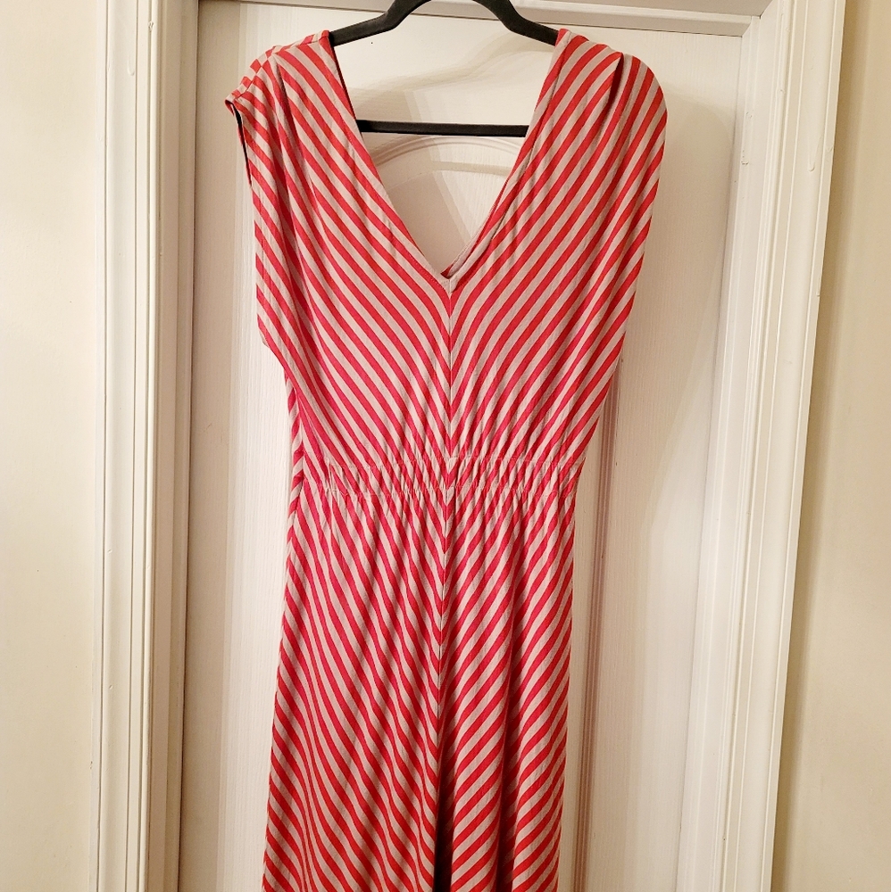 Geometric Striped Dress